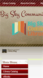 Mobile Screenshot of bigskylibrary.org